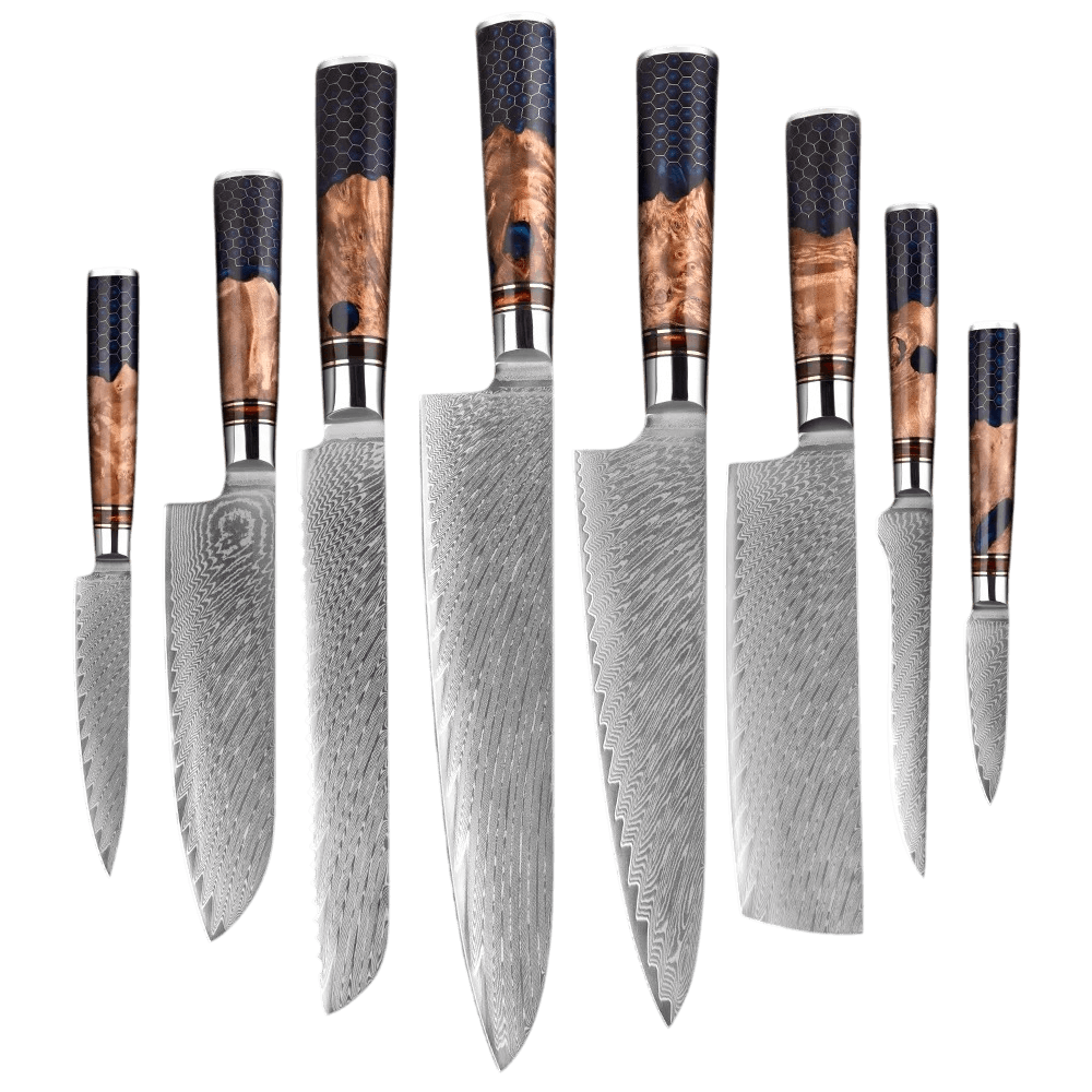 8-Piece Japanese Knife Set – Hachinosu Collection